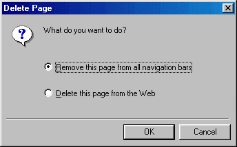 [Delete Page window]