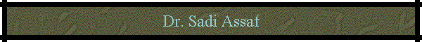 Dr. Sadi Assaf
