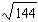 The equation shows a square root equation.  However the value changes because this is a dynamic equation.