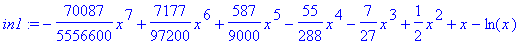 in1 := -70087/5556600*x^7+7177/97200*x^6+587/9000*x...