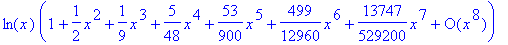 y(x) = _C1*(series(1+1/2*x^2+1/9*x^3+5/48*x^4+53/90...