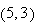 $\left( 5,3\right) $