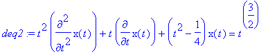 deq2 := t^2*diff(x(t),`$`(t,2))+t*diff(x(t),t)+(t^2...