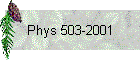 Phys 503-2001