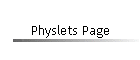 Physlets Page
