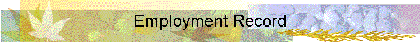 Employment Record