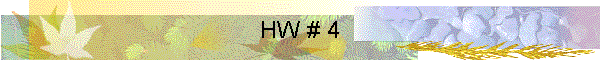 HW # 4