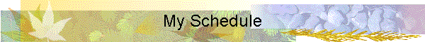 My Schedule